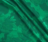 Jacquard mikado flores verde